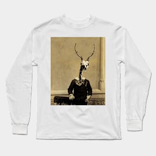 Skull Stag Long Sleeve T-Shirt